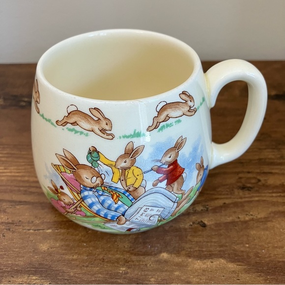1959-1975 Royal Doulton Bunnykins "Disturb father" One handle mug - Picture 1 of 6